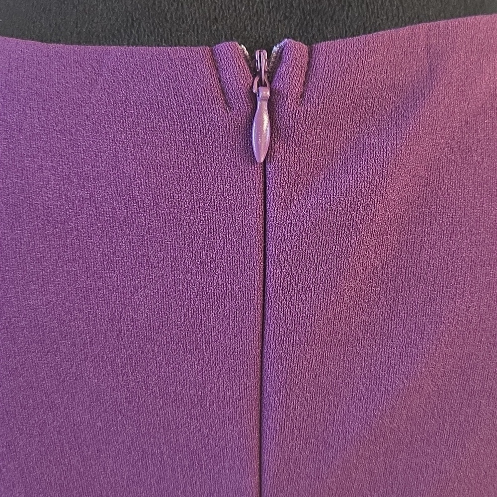 Elegant Purple Cap Sleeve Dress NWOT - Picture 13 of 16